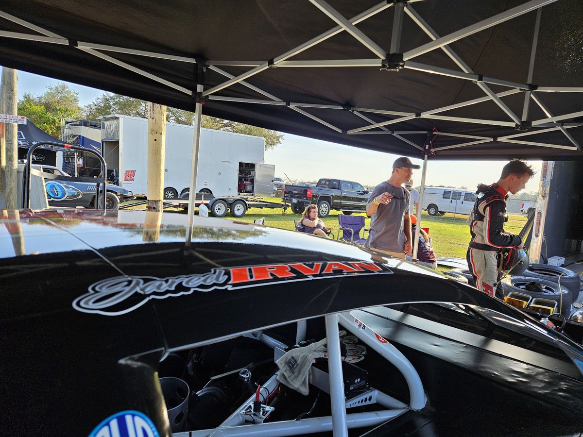RacingAmerica's tweet photo. Jared Irvan sets quick time for tonight's Super Late Model feature at Citrus County, beating out Jonathan Guy and Cody Stickler.

Features are up next, grab a subscription and watch live: https://t.co/5Uv9Nmeug8 https://t.co/a2Ddr6ZIfE