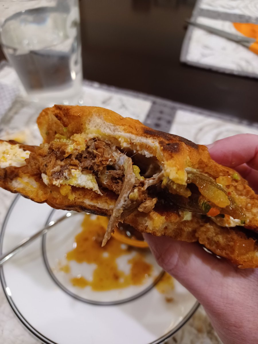 ANCJonah's tweet photo. I had @habanerodc torta de birria con cosome and it was fantastic. This was just the half I had leftover from lunch. I always look over the menu and then get tacos and sopes because you can't go wrong. So glad I didn't this time. Any other favorites I should try? #Ward4takeout https://t.co/SDY94i9WNX