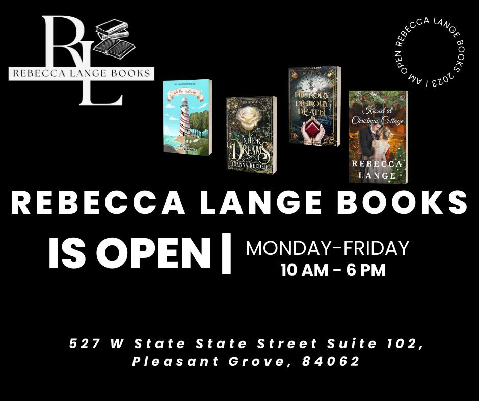 You can find my books online AND at Rebecca Lange Books in Pleasant Grove, UT.
#bookstore #booklover #shoplocal #ShopSmall #utah