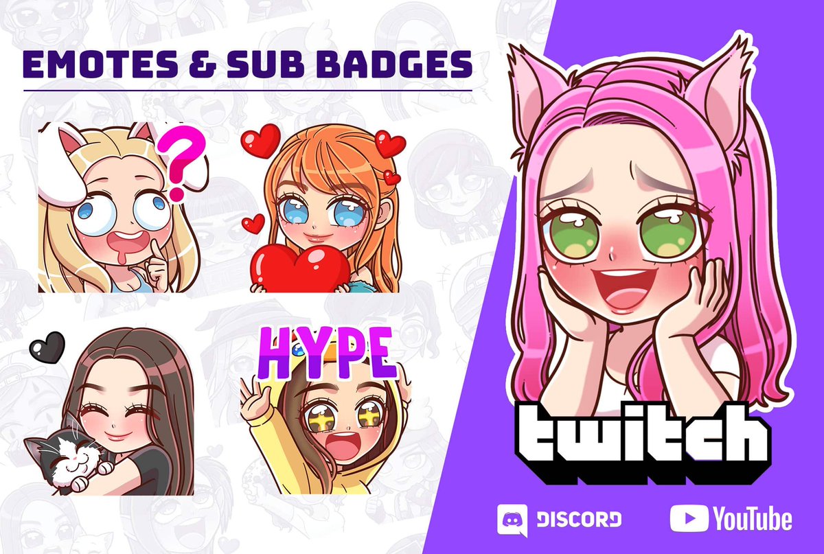 ashleygril6's tweet photo. Hey Anyone need emote I am running %50 discounts on  as well off. Dm me for more info 
#twitchaffiliate  #twitch #smallstreamer
#SupportSmallStreamers #apexlegend #Warzone 
#gamers  #smallstreamers #VtubersEN #VTuberUprising #Vtuber #Vtuber素材  #VTuberAssets https://t.co/vkCqJcwKrt