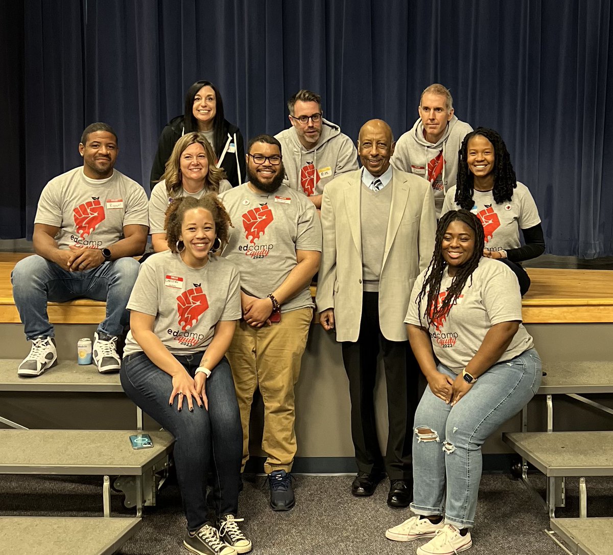 #EdCampEquity  Thank you to the Ed Camp Equity team for the  amazing conversations about equity.  Thank you for engaging us with a powerful and passionate Raleigh LEGEND…..Mr. Joe Holt, Jr.!