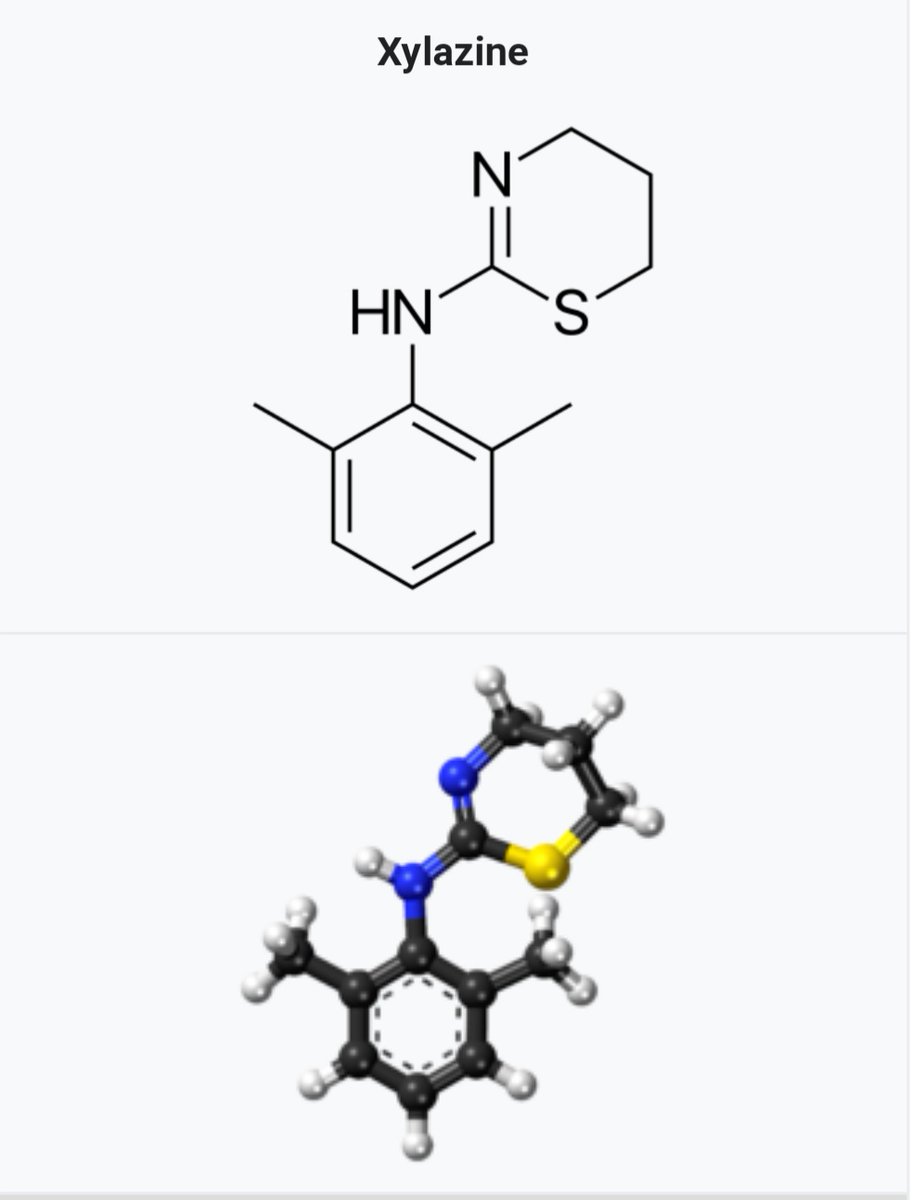 KKylepalmer's tweet photo. These chemicals may look harmless but they're not. Heroin, 2 to 3 times as potent as morphine, if you're careful &amp; carry naloxone &amp; never use alone you'll be okay, fentanyl, 50 to 100 times as potent, very dangerous but naloxone will work, xylazine, naloxone won't work! #Tranq https://t.co/qRlUWm9QXs