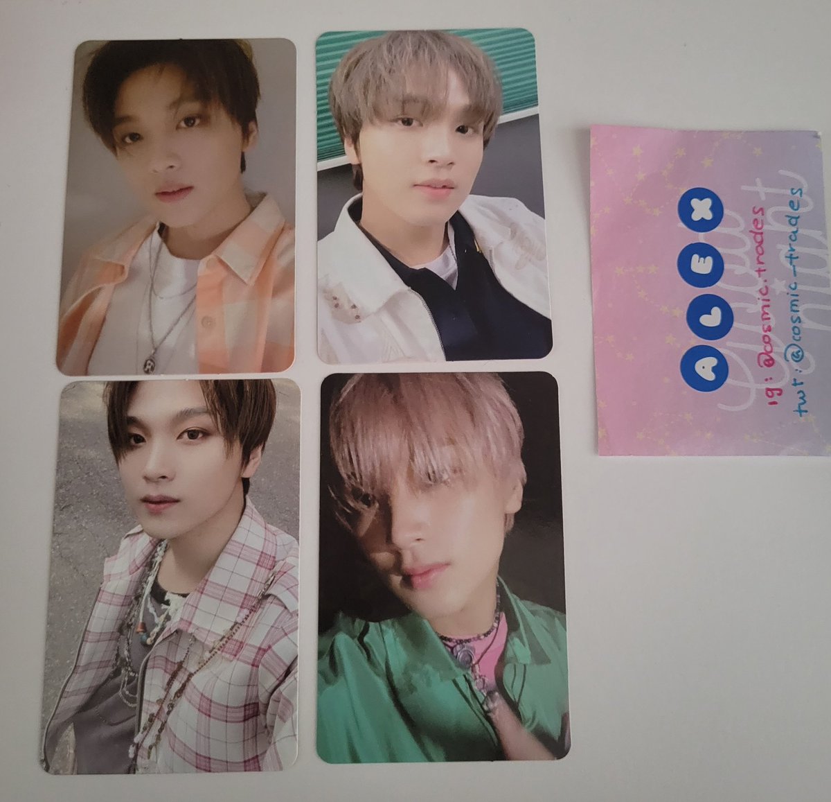 wts nct  haechan pcs
☆ 7 / 5
    7 / 7
☆ in great condition 
☆ p*yp*l f&amp;f only
☆ 🇺🇸: $1 stamped shipping, 🌎: $2 stamped shipping 
☆ my proofs in 📌

<a href="/selling_nct_usa/">☻</a> @nctzentrade