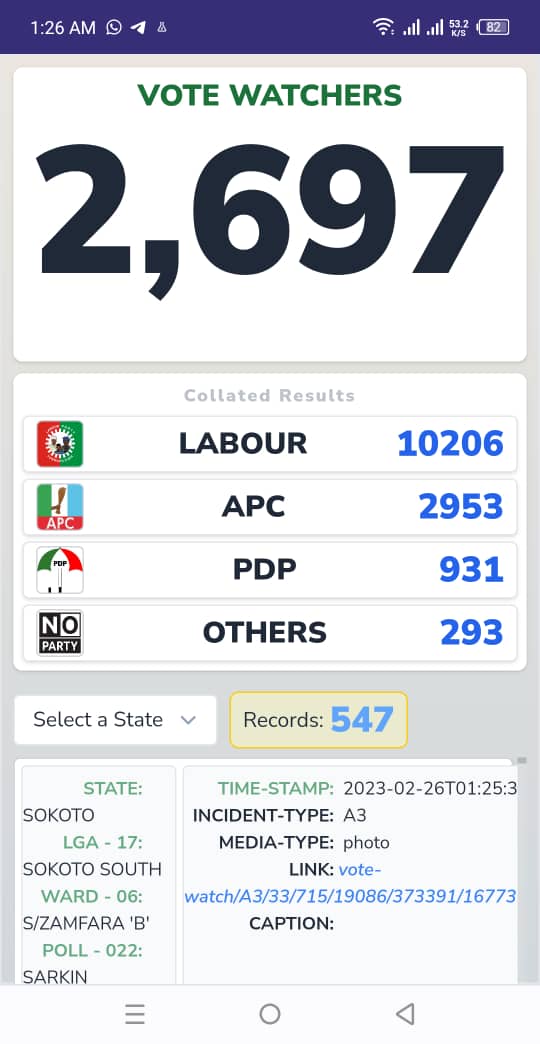 DavidHundeyin's tweet image. Follow this link to see the actual result sheets from every polling centre with a @NgLabour party agent observing the election.

The magic numbers that @inecnigeria and APC are cooking up under the cover of darkness must never be allowed to stand. 
paperless-gateway.ngrok.io/citizens-vote-…