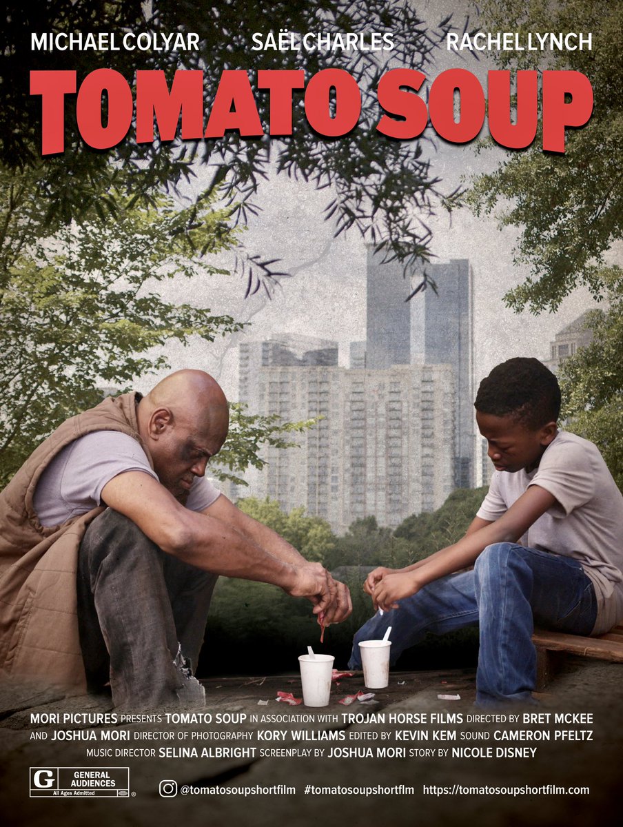 Such's tweet photo. My mini me is starring in his FIRST FILM y’all 😭😭 with @MichaelColyar in #TomatoSoup, a short film coming to @Netflix and a theater and film festival near you ♥️♥️♥️ https://t.co/NiOXGHopH1