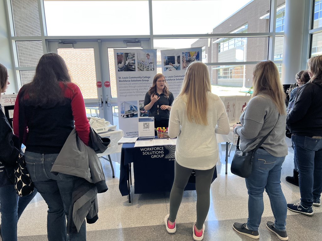 <a href="/RSD_PIE/">Rockwood Partners in Education</a> and their partners did an excellent job hosting the St. Louis County Apprenticeship and Career Pathways showcase at EHS today. So many great opportunities for students!