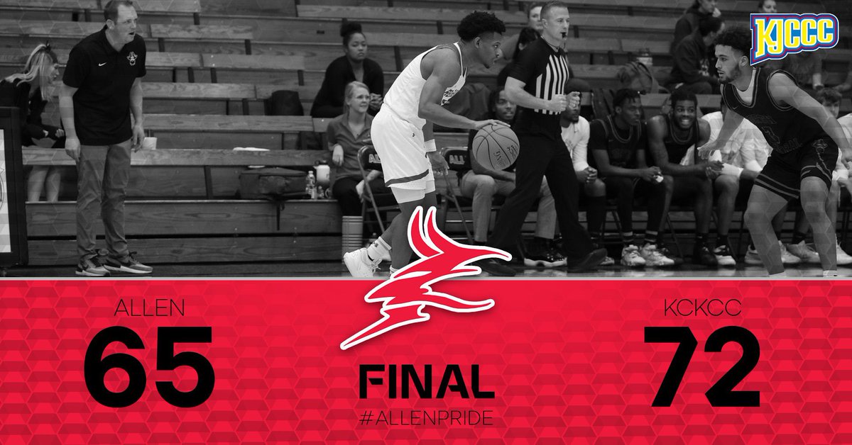 Allen CC Men's BBALL (@allencc_mbb) on Twitter photo Final from KCK
Allen falls on the road.
<a href="/ahmedmmahgoub_/">ahmed mahgoub</a>: 23 pts/6 reb
<a href="/cdixonn0/">chris 0.</a>: 16 pts
<a href="/BoozerZabriel/">Zabriel.Boozer</a>: 10 pts
Allen will square off with Johnson County Wednesday night in Iola. Winner of the game will be the Conference Champ! <a href="/KJCCCmedia/">KJCCC athletics</a> #AllenPride Final from KCK
Allen falls on the road.
<a href="/ahmedmmahgoub_/">ahmed mahgoub</a>: 23 pts/6 reb
<a href="/cdixonn0/">chris 0.</a>: 16 pts
<a href="/BoozerZabriel/">Zabriel.Boozer</a>: 10 pts
Allen will square off with Johnson County Wednesday night in Iola. Winner of the game will be the Conference Champ! <a href="/KJCCCmedia/">KJCCC athletics</a> #AllenPride