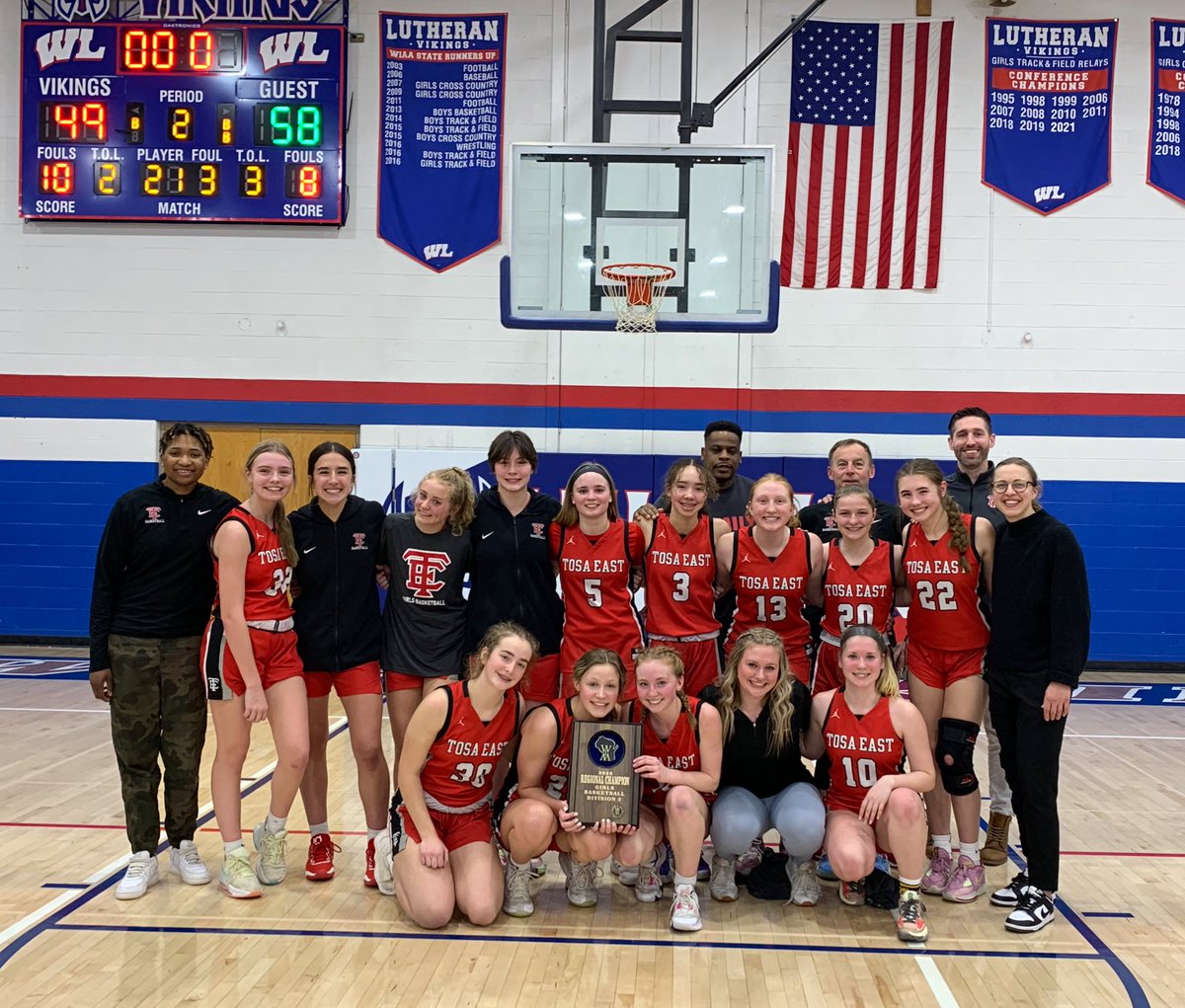 REGIONAL CHAMPS ‼️

The Raiders defeated Wisconsin Lutheran 58-49 💪🏻🏆

The Raiders made the last 15 FT in a row to seal the win 🤷🏼‍♀️ You know we had +20 deflections too. 

Next Up: Winner of Pius vs Shorewood on 3/2