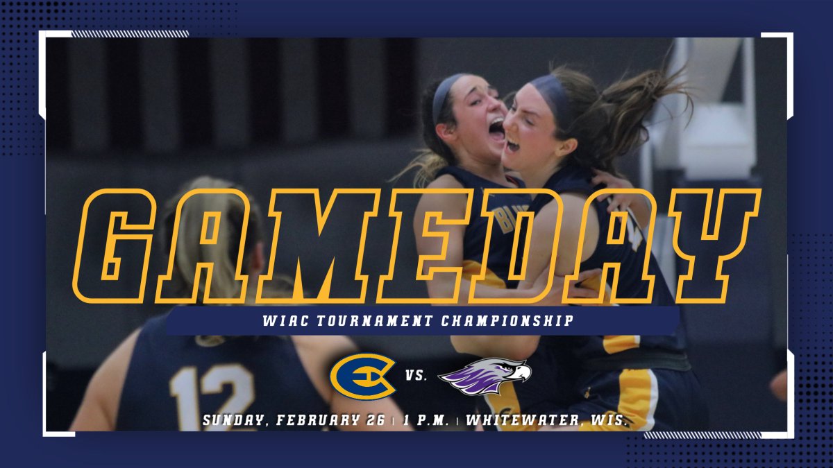 All roads have led here: It's championship gameday! <a href="/UWECWBB/">Eau Claire Women’s Basketball</a> visits UW-Whitewater in the WIAC Tournament Championship at 1 p.m.! If you can't make it to Whitewater, follow along at blugolds.com/gameday #RollGolds