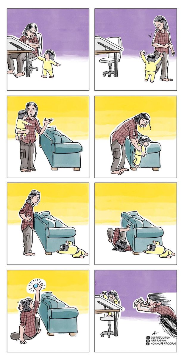 @puteriarchy @inouetake Bulan depan dah masuk darjah satu huhu… trobek first comic pasal dia 😅 👇