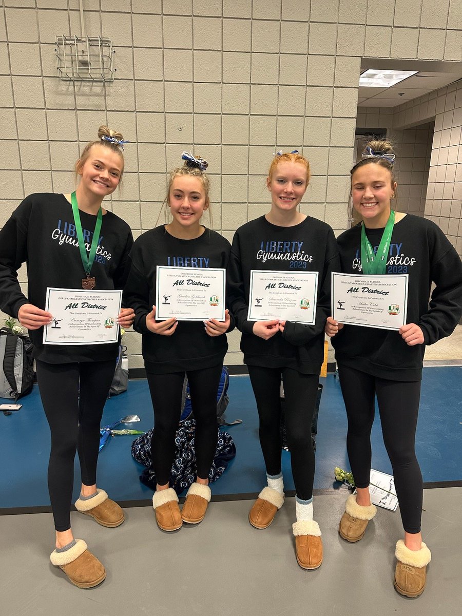 Super Proud of our <a href="/OLHS_Gym/">Liberty Gymnastics</a> team! Today's 140.1 team score is a new LHS record &amp; 3rd place Central District Championship finish is best in school history! #TEAM <a href="/TannerGillum/">Tanner Gillum</a> <a href="/Mr_Starner/">Mike Starner</a> <a href="/MsHalls_OLHS/">Ms. Halls</a>