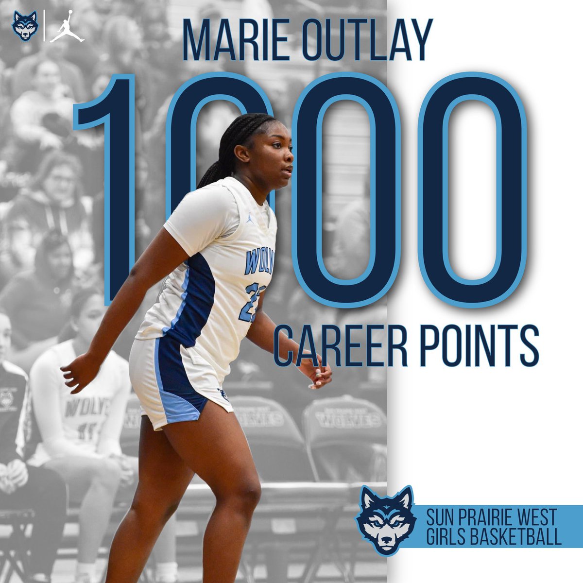 spwgbb's tweet photo. @MarieOutlay just became the 4th player in Sun Prairie History to make 1000 HS career points ! https://t.co/XvMUgYZj4V