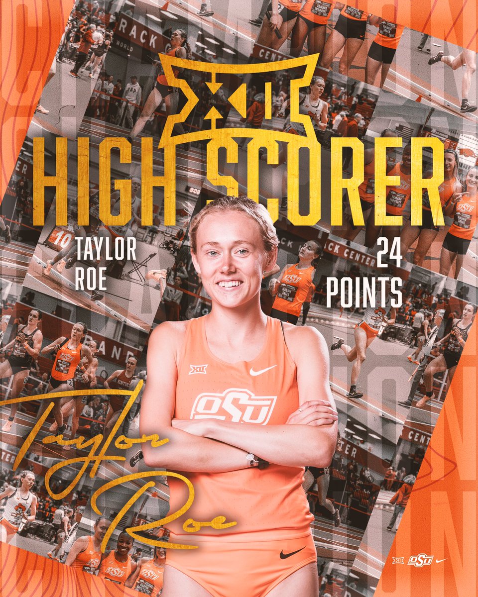 Oklahoma State XC/T&F (@run4okstate) on Twitter photo STUDS 🏆
Alex Maier and Taylor Roe SWEEP the <a href="/Big12Conference/">Big 12 Conference</a> High-Point Scorer awards, becoming the first school since 2020 to sweep the award!
#GoPokes I #run4okstate STUDS 🏆
Alex Maier and Taylor Roe SWEEP the <a href="/Big12Conference/">Big 12 Conference</a> High-Point Scorer awards, becoming the first school since 2020 to sweep the award!
#GoPokes I #run4okstate