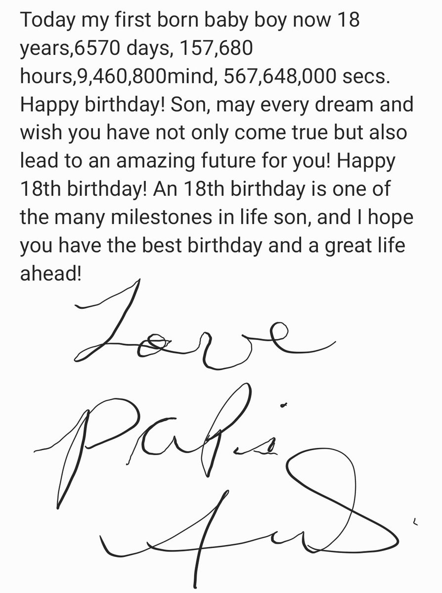 FelixSanchez19's tweet photo. Happy birthday! Son, https://t.co/ySq4BVP3aL