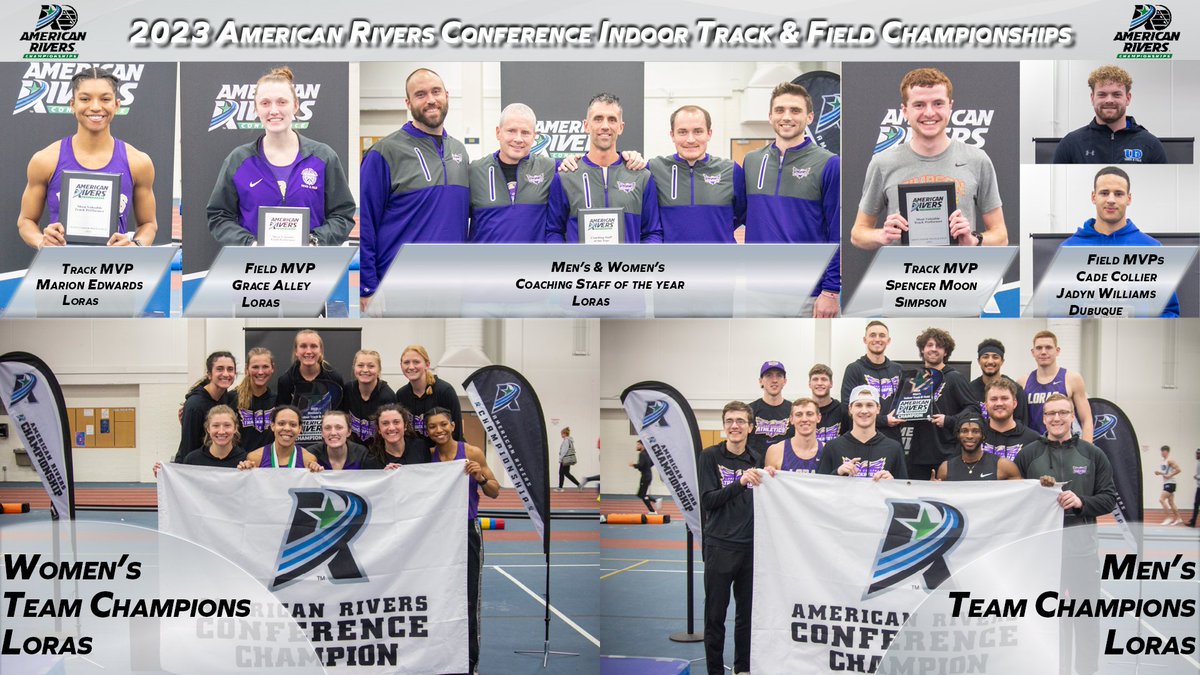 .<a href="/LorasAthletics/">Loras College Duhawks</a> Men and Women Crowned <a href="/AmerRiversConf/">American Rivers Conference (A-R-C)</a> Indoor Track &amp; Field Champions for Second-Straight Year!

#rollriversTF

📰: bit.ly/3ECSC7Q