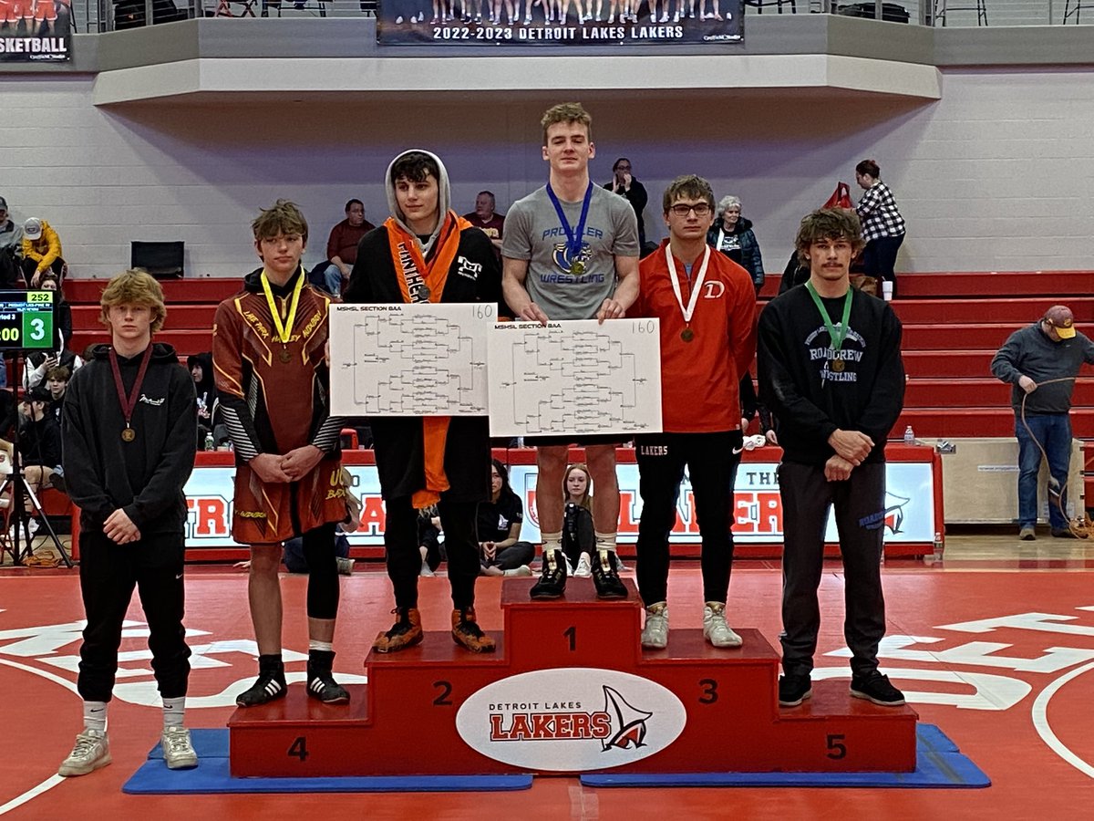 Congrats to Griffin Lundeen, 8AA Section Champion at 160 pounds! #ChopWoodCarryWater