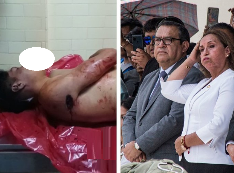 #HildebrandtEnSus13: "Reynaldo Ilaquita Cruz tenía 19 años. Trabajaba para sus estudios. El 9, al no poder trabajar por el paro fue a jugar fútbol con sus amigos cuando recibió un disparo de larga distancia en el brazo que le perforó el tórax y lo mató"

#TAG: Juliaca Evo Morales