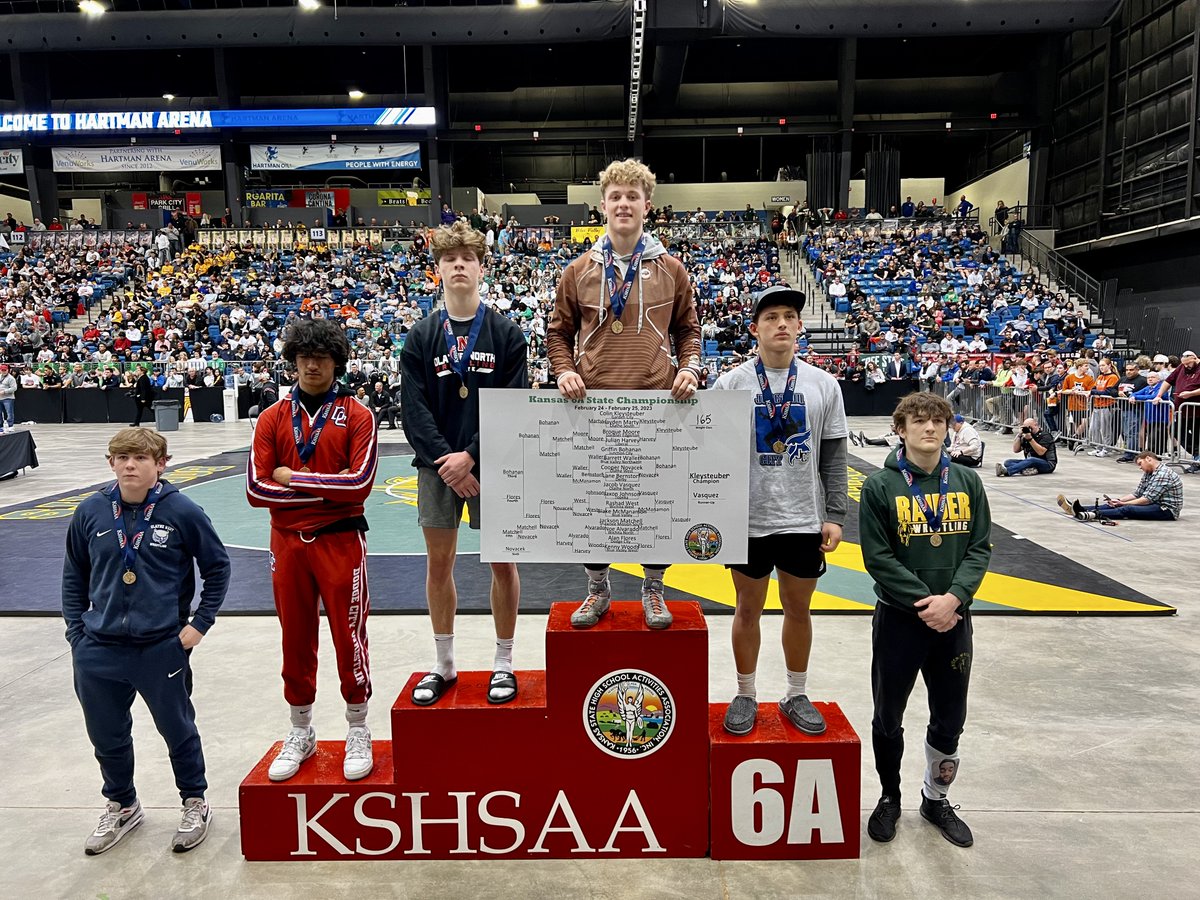 Colin Kleysteuber is a State Champion at 165! Colin's State Championship is the 47th individual wrestling championship in Garden City's history! #1Herd