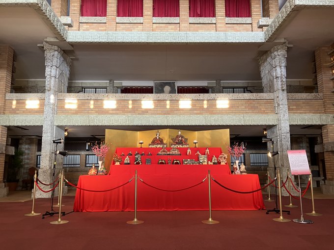 【ワガハイの学芸メモ📝】今日は桃の節供なのだ✨F.L.ライトが設計した「帝国ホテル中央玄関」は本年で設計100年✨東京に