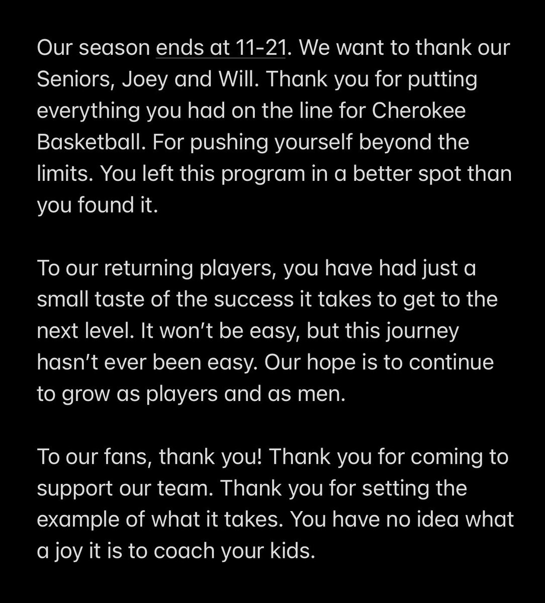 Cherokee Basketball tweet media
