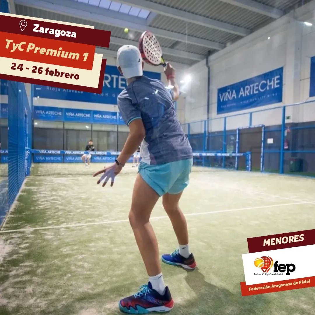 padelfederacion's tweet photo. 🔛 Definidas las finales del #TyCPremium1 2023 @Padelzaragoza @ArapadelFAP
➡️ Crónica https://t.co/NIzQgeot1r
👉🏽 Cuadros y resultados https://t.co/0vmzfQolGy
#FEP #padelFEP #FEPMenores #circuitoBabolat2023 https://t.co/wJFsLcWpOm