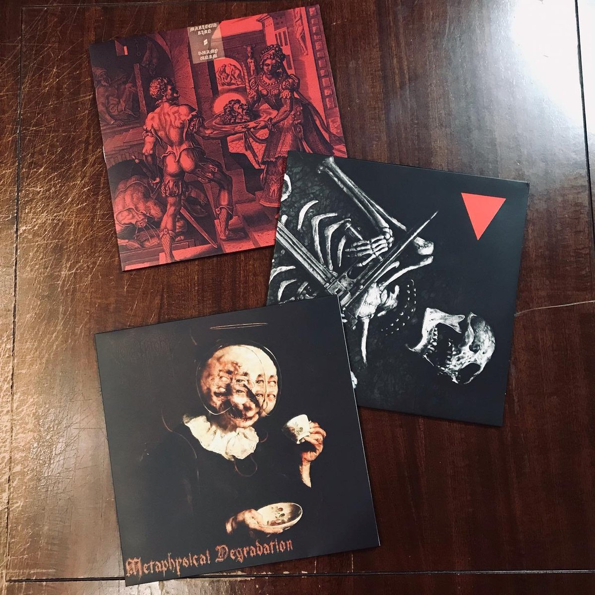 MeteorGem's tweet photo. ✨WEEKEND UPDATE✨
The latest new releases and restocked items from Total Dissonance Worship - @maggotstomp - @closedcasketact
https://t.co/UEuYk4CN57
#deathmetal #hardcore #grindcore #maggotstomp #closedcasketactivities #totaldissonanceworship #heavymetalvinyl #vinylrecord https://t.co/EcLZCCMiXT
