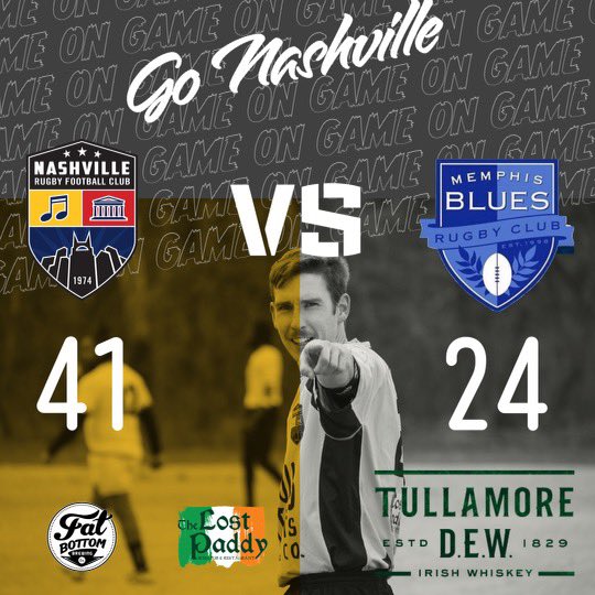 BIG win for the boys on a rainy Saturday - we take the win and continue our unbeaten streak! Join us next week as we travel to Knoxville! 

#NashvilleRugby #Nashville #Rugby #SouthernRugby
