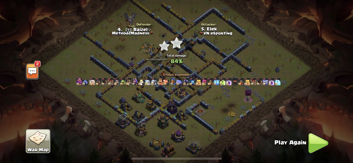 Chasmac Cup 

2/2 defenses against VNesportingCOC ✅

GG to VN &amp; Good luck in the tournament ☘️