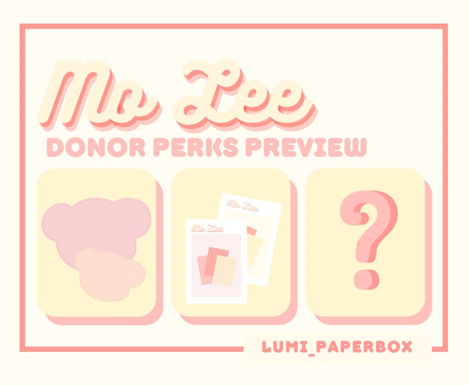 lumi_paperbox's tweet photo. Yo Dream! Here’s the
MO LEE DONOR PERKS PREVIEW! 

A donor will receive the ff:
Mo Lee [Big / Lil] [Donation Tier system]
Mark Lee Sticker pack
✨Will unlock soon! ✨ https://t.co/B7pnw1LzRy