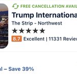 Lotsa 5 Star Hotels go for 80 bucks a night. #Trump #MAGA #Vegas #douche 