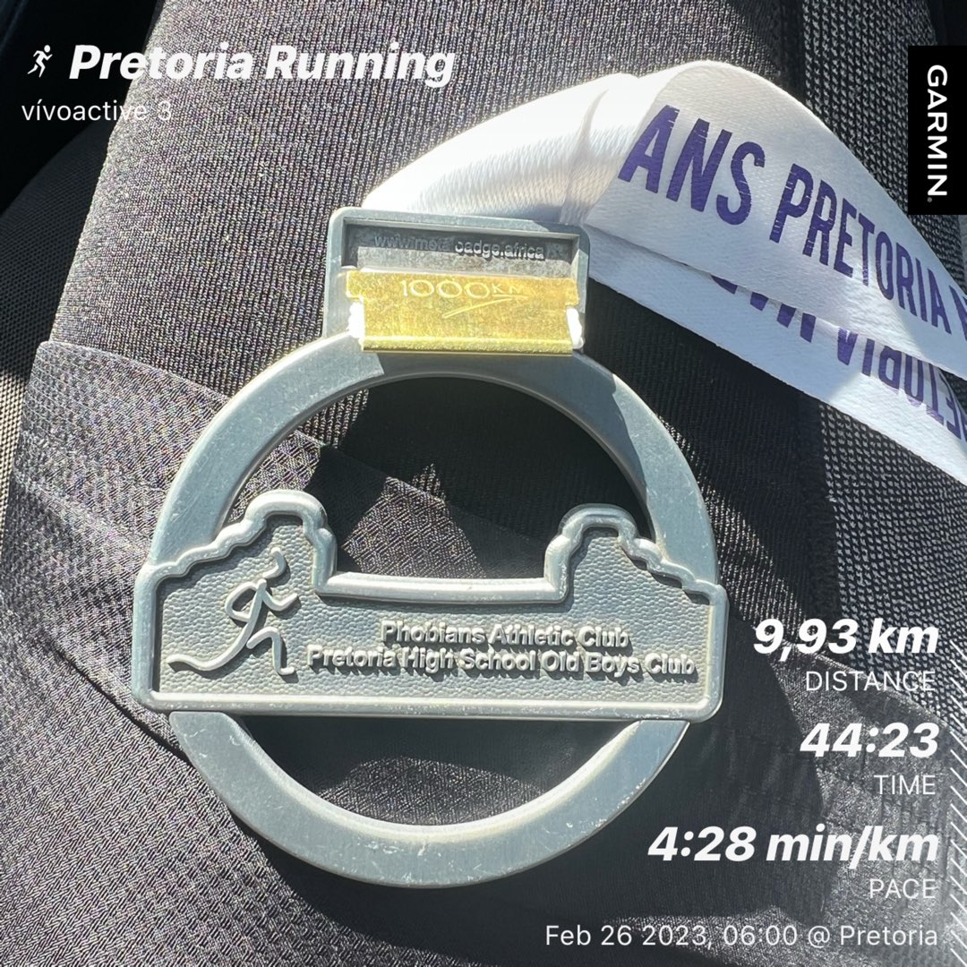 First ever race. The legs showed up 
#Pretoriamarathon
#FetchYourBody2023 
#RunningWithTumiSole 
#garmin 
#BeatYesterday