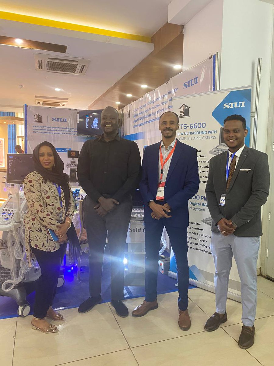 RafeefFor's tweet photo. Yesterday was an epic day at the 32th Congress of Obsetetrician &amp; Gynecological hosted by the society at Police Club

It was our pleasure to support our sister company El Bayti &amp; SIUI Healthcare 

#Rafeef #obsgyn #conference #ultrasound #healthcare #sudan https://t.co/tKbPMEKoYV