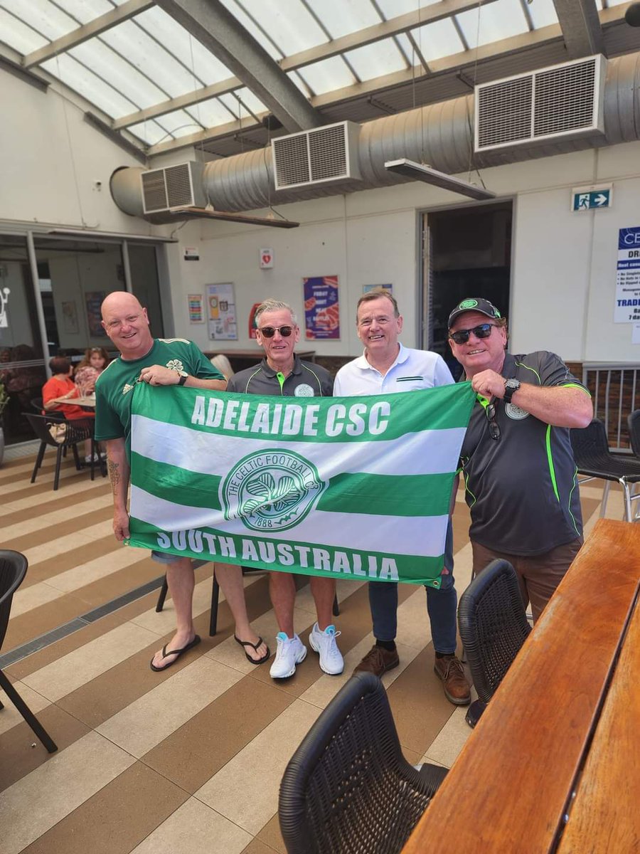 AdelaideCSC's tweet photo. A few of our lads making a pit stop at Port Pirie on the 385km trip to Whyalla to watch the 1.30am game at the Brazen Shed with the Whyalla CSC. 🍀 https://t.co/4vWquhR58r