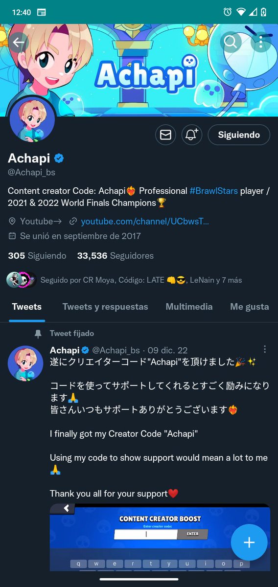 Andy_Nava_12's tweet photo. @Achapi_bs @Sizuku__bs Lets go achapi https://t.co/p9xueEGAY3