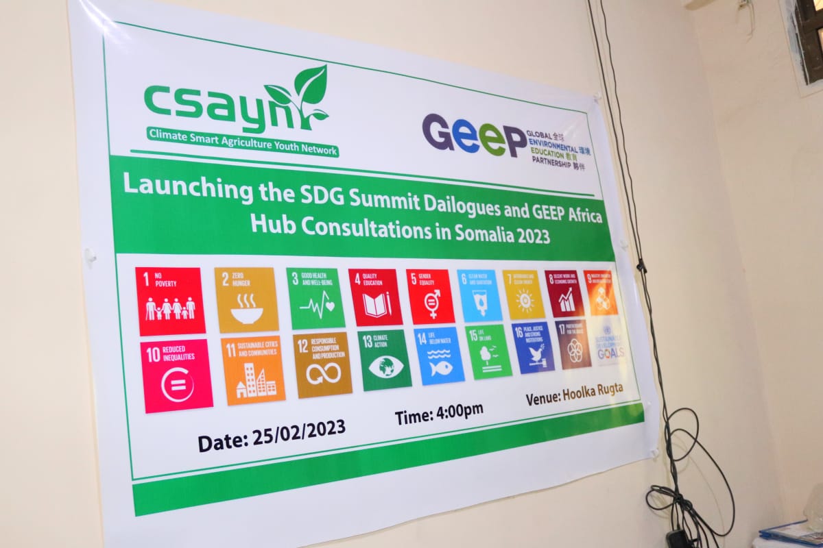 AdanKuusow's tweet photo. SDG DIALOGUES SUMMIT AND GEEP AFRICA HUB CONSULTATIONS EVENT SOMALIA
Yesterday I was attended SDG Dialogues and GEEP AFRICA HUB CONSULTATIONS EVENT Among communities, Universities Students, scholars, civil societies.
Sponsored by @GCSAYN Somalia @ntiokam @Agricday https://t.co/VdgpE6a1Ir