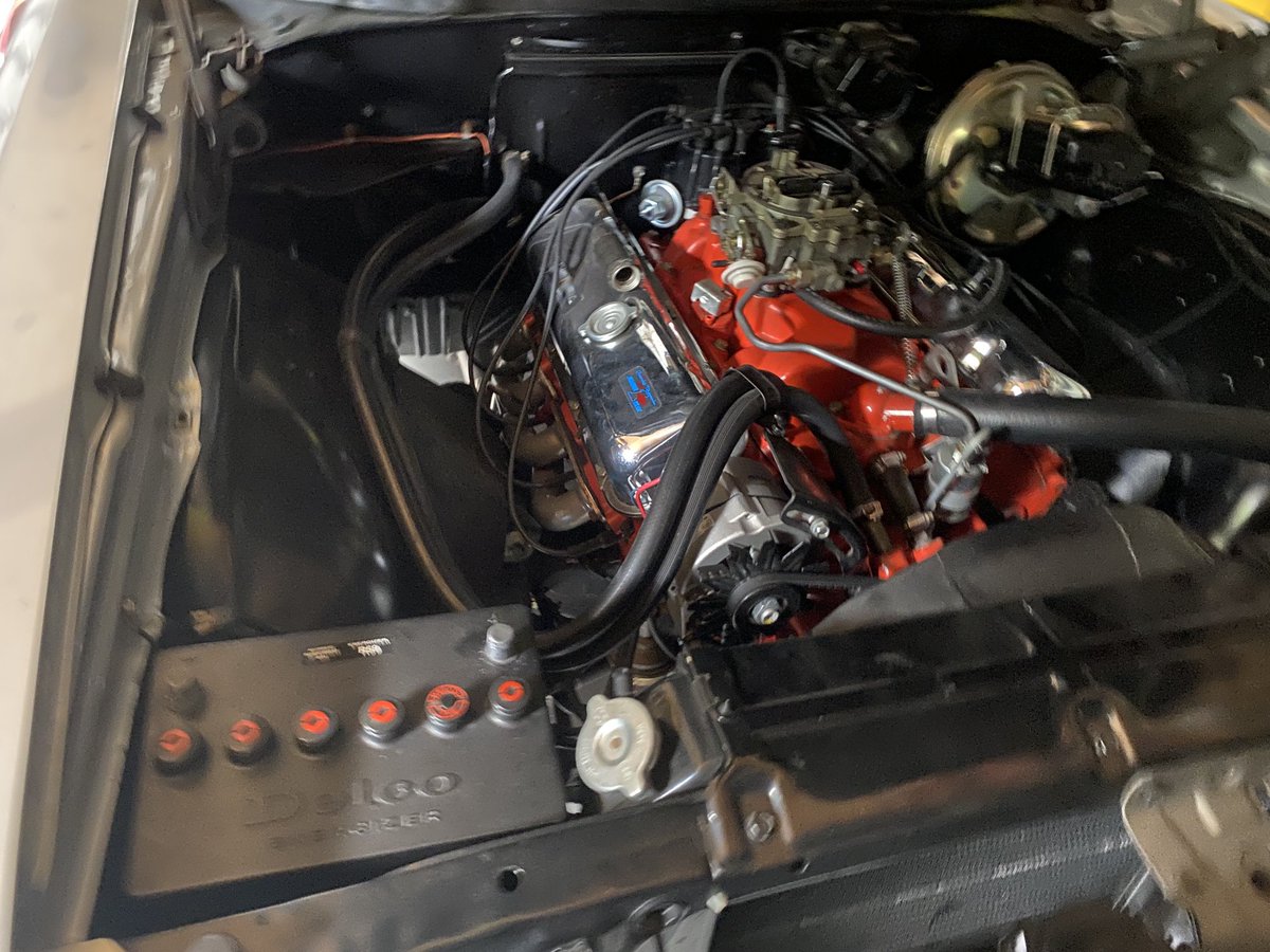 ScullyDamien's tweet photo. Princess is still having carburettor/fuel delivery issues! Removed, pulled down, cleaned, blown out, everything looks as it should. Back on. Runs!Cars! 🙄🤷😆 #Chevelle #SS396 #Quadrajet https://t.co/XutaDBrLtS