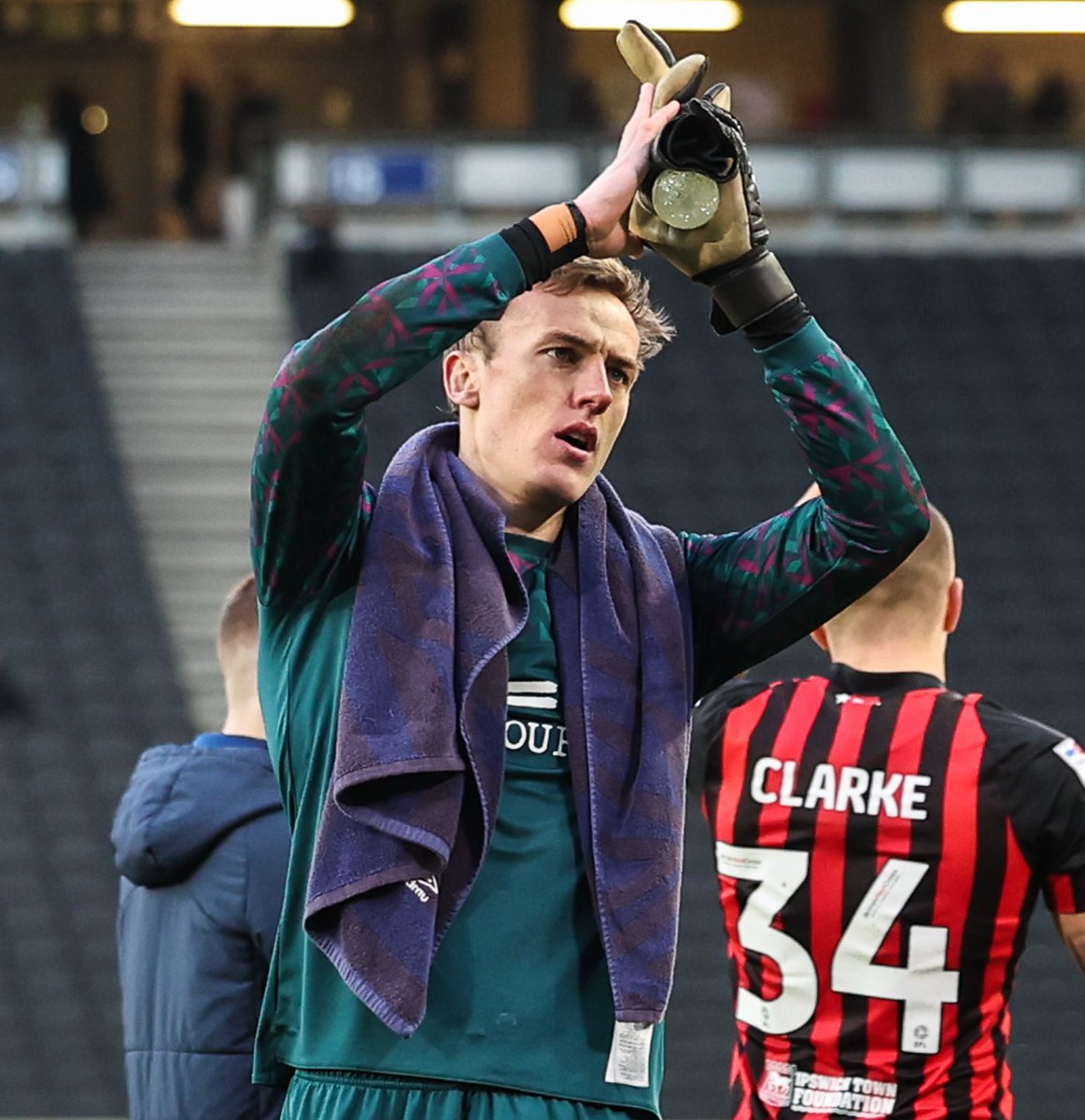 HaulOnTractor's tweet image. The two to thank for yesterdays result in my opinion. We struggled to create clear chances until the final 15 minutes where we became extremely wasteful. The skipper stood up and won all his battles and was decisive infront of goal #sammorsy #christianwalton #itfc