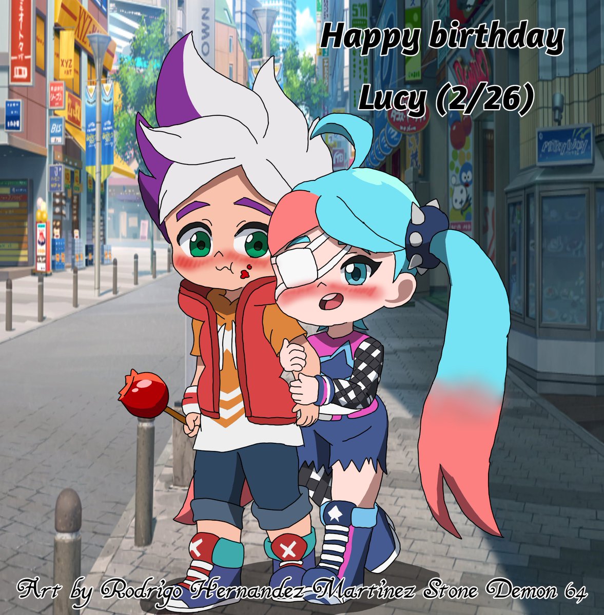 Happy Birthday Lucy (2/26) #Ninjalaお絵描き部 #ninjalaArt #Ninjala