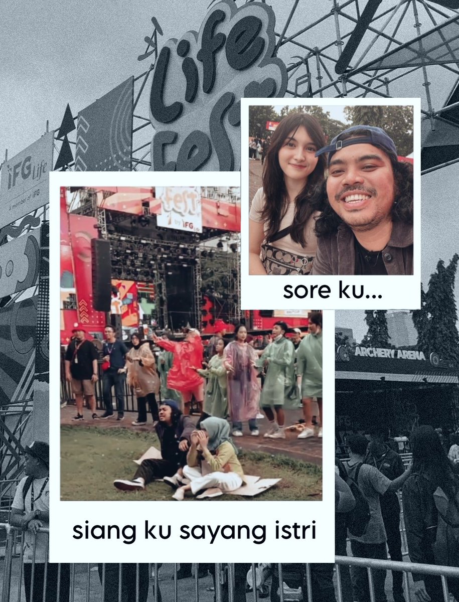 Tema_Indonesia's tweet photo. Terciduk @anantarispo asik nonton #LifeFest2023 bareng gandengannya🤪   

Jadi gandeng istri atau siapa nih bang?? https://t.co/RLiA8feXji