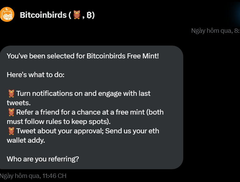 Yan_cut_e's tweet photo. @bitcoinbirds_  thank uuuuu https://t.co/mNrVb9hJJG