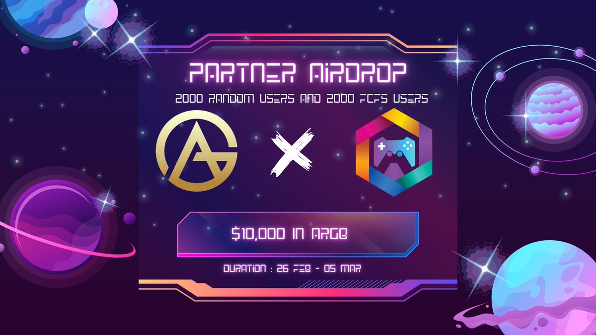 📣 Arbitrum Games X Genius Airdrops Massive #Giveaway

😱 Prize Pool-
🎁 $10,000 in ARBG Tokens 

To Enter:
✅ Follow @Arbitrum_Games
✅ Like &amp; RT Tag 3 Friends 
✅ Finish tasks
giv.gg/arbi

Ends 5TH March 

#Airdrop #Crypto #AirdropCrypto #airdrops #Arbitrum