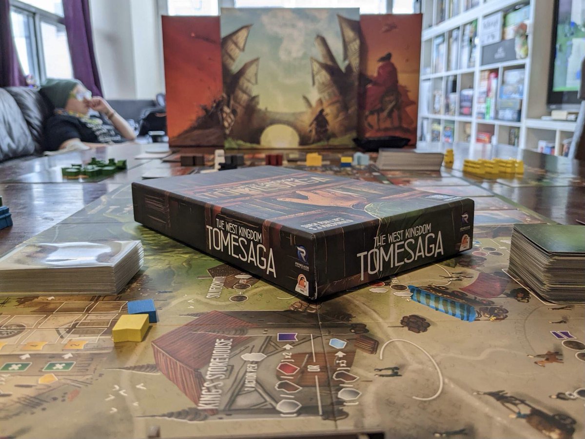 We finally did it !!! 11 hours 17 minutes. 3 games. <a href="/garphillgames/">Garphill Games</a> <a href="/PlayRenegade/">Renegade Game Studios</a> #westkingdom #tomesaga