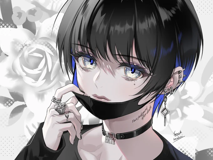 黒マスク 