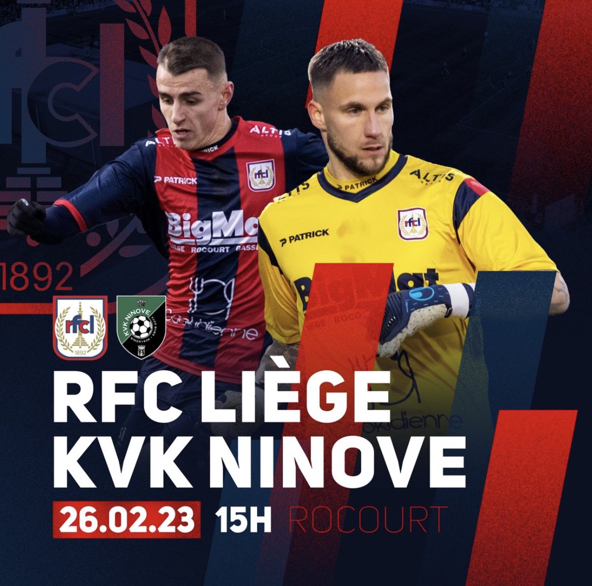 RFCLiege_news's tweet photo. 🗣#MatchDay
⚽️#RFCLiège v KVK Ninove
🕒15h00’
📍#Liège
🏟 Stade de #Rocourt
🏆 #1Nationale1
👮🏻Mr De Beuckelaer (🏳️Biron &amp; Bonhomme)
📲#FCLNin #RFCLNinove #AllonsLiège
🎟️ https://t.co/9YSZHrzzM7 https://t.co/UKYZV8XgHY