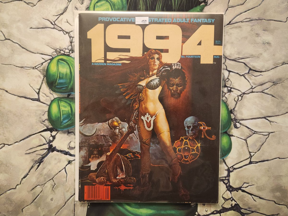 I bought this a couple of days ago. I liked the cover, so I picked it up. 1984/1994 Provocative Illustrated Adult Fantasy Magazine. By Warren Publishing. Thanks, Al!

#Warren
#Magazines
#AdultFantasy