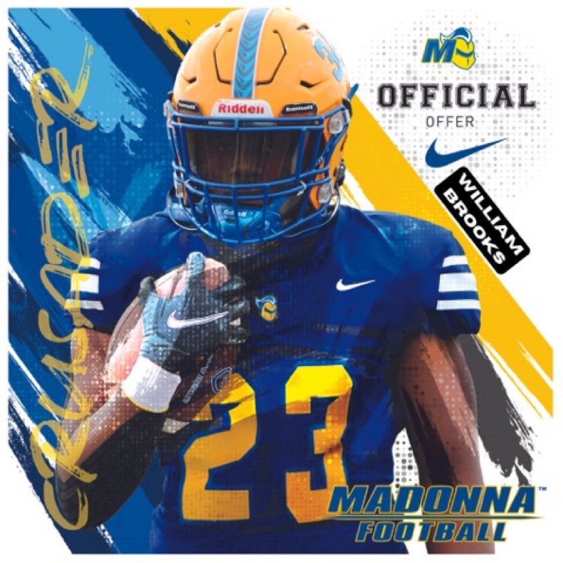 whereisswill's tweet photo. #AGTG Blessed To Receive An Offer From Madonna University @Coach_Griffin32 @CoachHHaygood https://t.co/KGIZLlBFHS