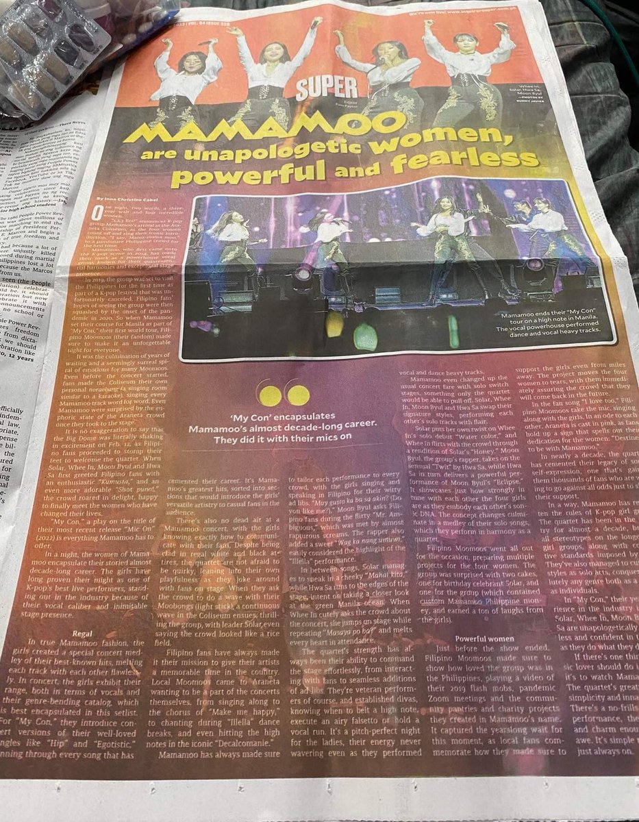 lunatala_'s tweet photo. Iba talaga ang Mama mo @_xtephanie huhu😭😭😭 wala kami mahanap pero siya may nakuha na last copy. 

Excited na ako mahawakan at mabasa 🥹 thank you so much @inquirerdotnet @inquirersuper 🫰🏻🥹 

@RBW_MAMAMOO 🤍💚 #MAMAMOO #MAMAMOOinMNL #MyConPH https://t.co/g1hHfPEQsy