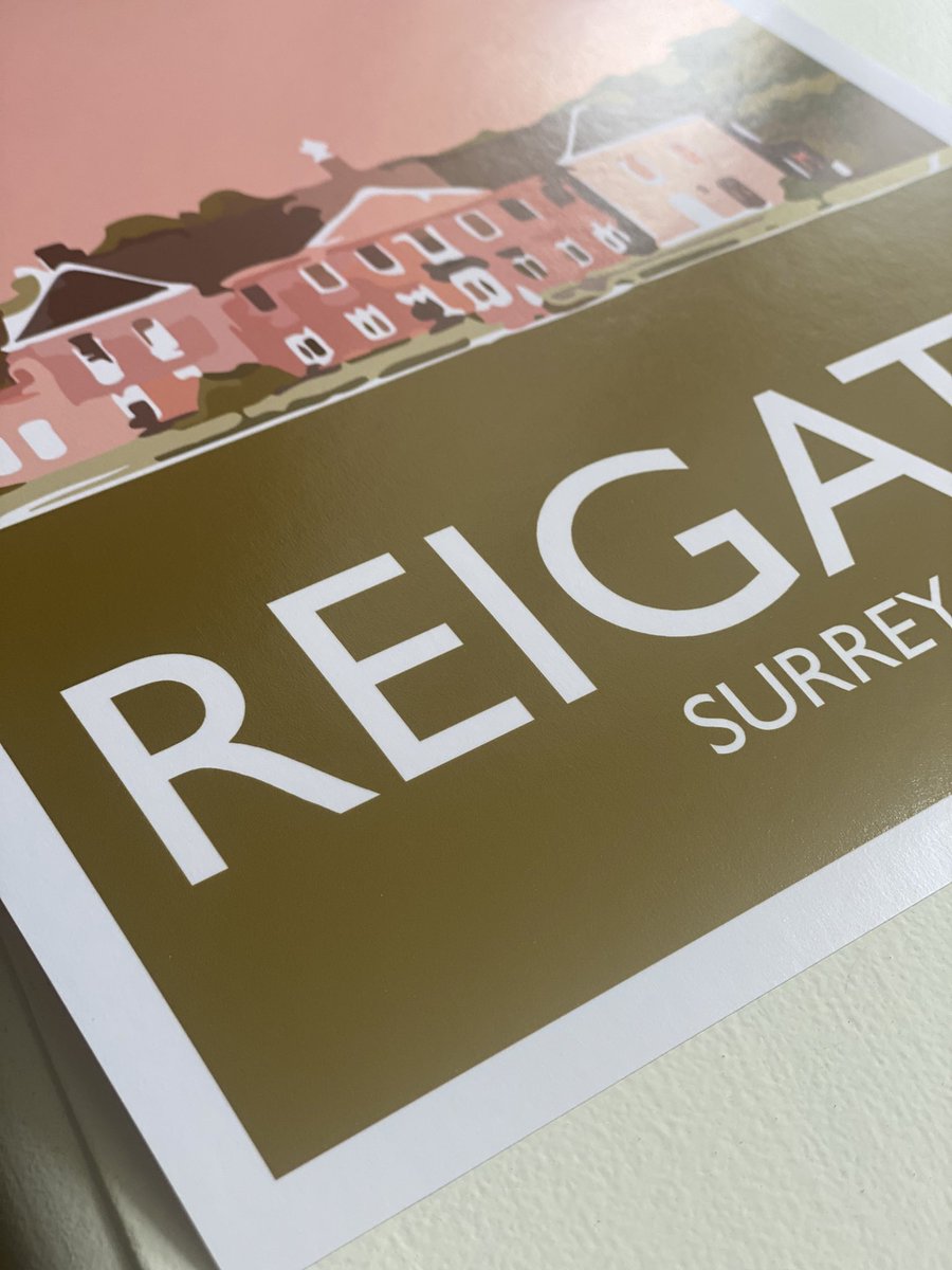 Qu_Moo's tweet photo. Print of #reigate #Surrey #priorypark A4, A3 and A2 size. #etsy link to shop in bio. #reigateheath https://t.co/TKHVINElgh