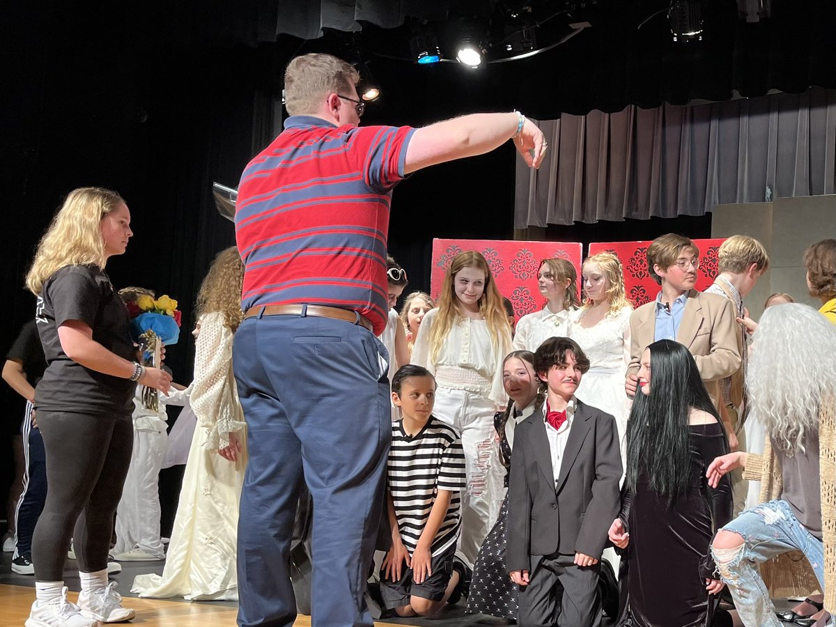 apexmscougars's tweet photo. We all aspire to be a part of THIS Addams Family! Well done, Cougars! We laughed. We cried. It was a triumph! https://t.co/eWqrSXSDC7