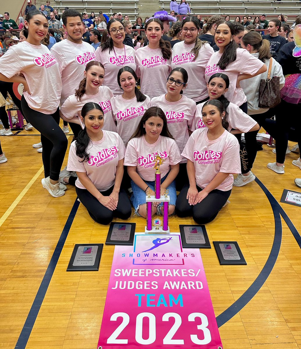 Congratulations to our Goldies for a great Comp #2!!!✨

SMA @ O’Connor
🏆AWARDS🏆
-Sweepstakes &amp; Judges Award
-Outstanding Showmanship for Novelty, Kick &amp; Pom
-Outstanding Choreography for Novelty, Kick, Lyrical &amp; Pom
-1st Place Novelty
-1st Runner Up Pom